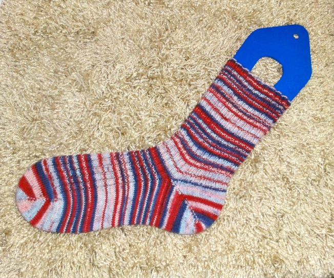 A glorious slef-striped sock