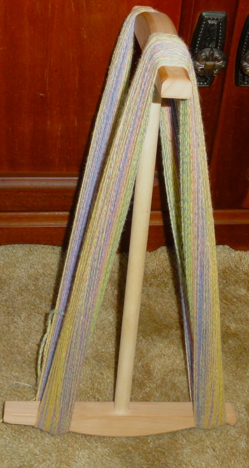 My first-ever cable yarn on the niddy noddy